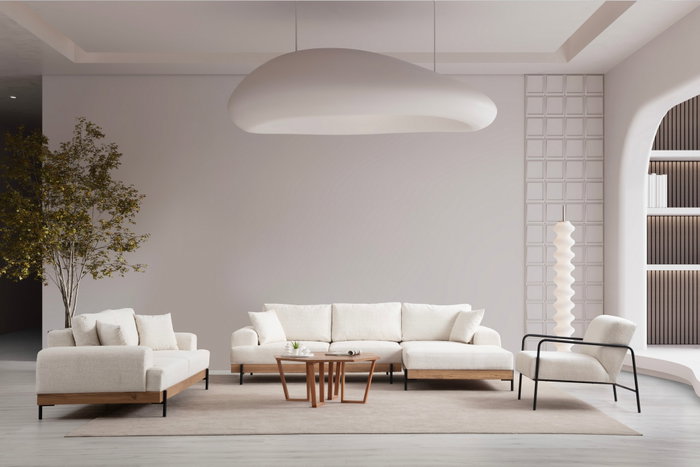 Atelier Del Sofa Eti Oak Right - Blanco